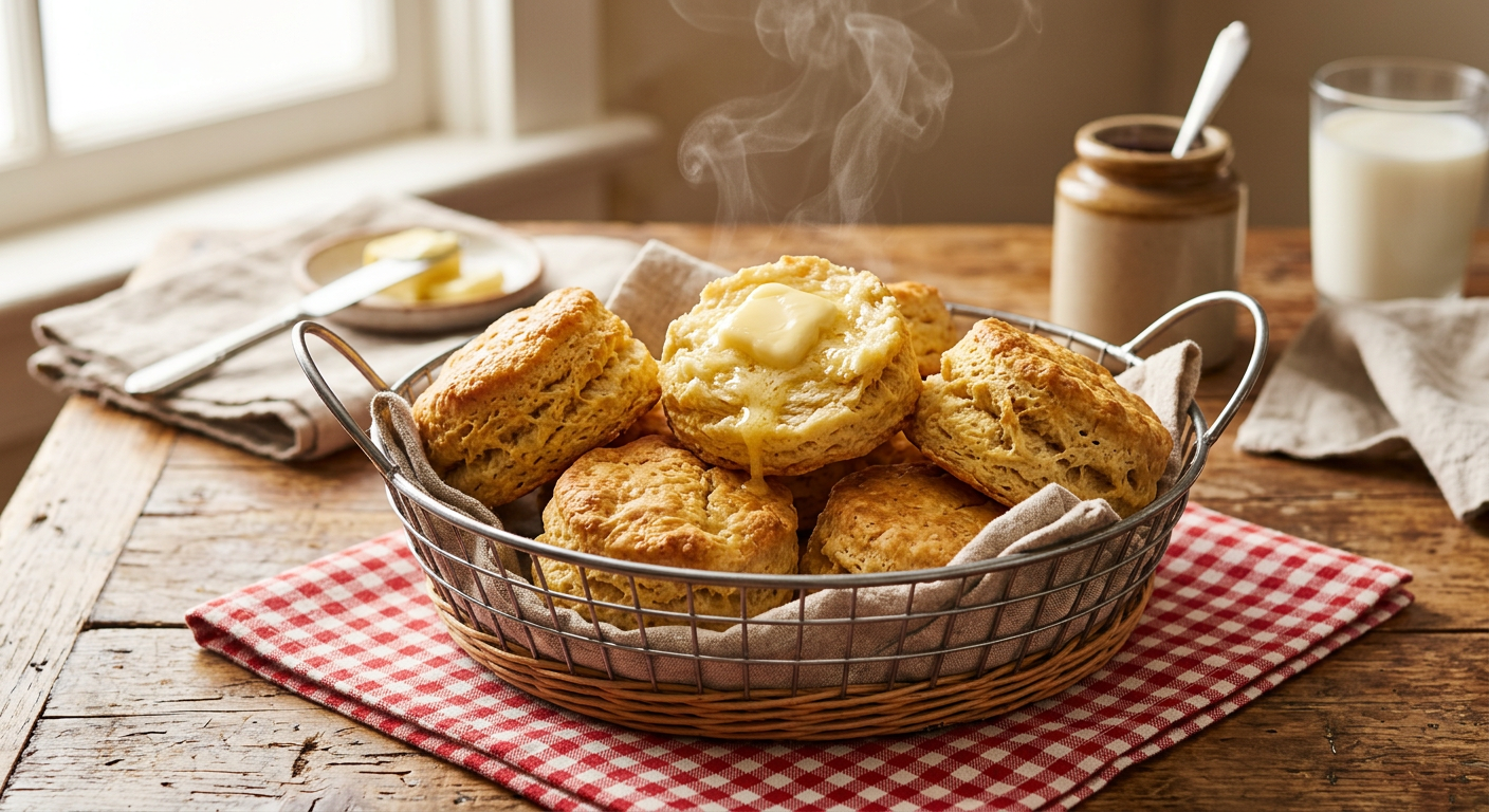 Fresh buttermilk biscuits