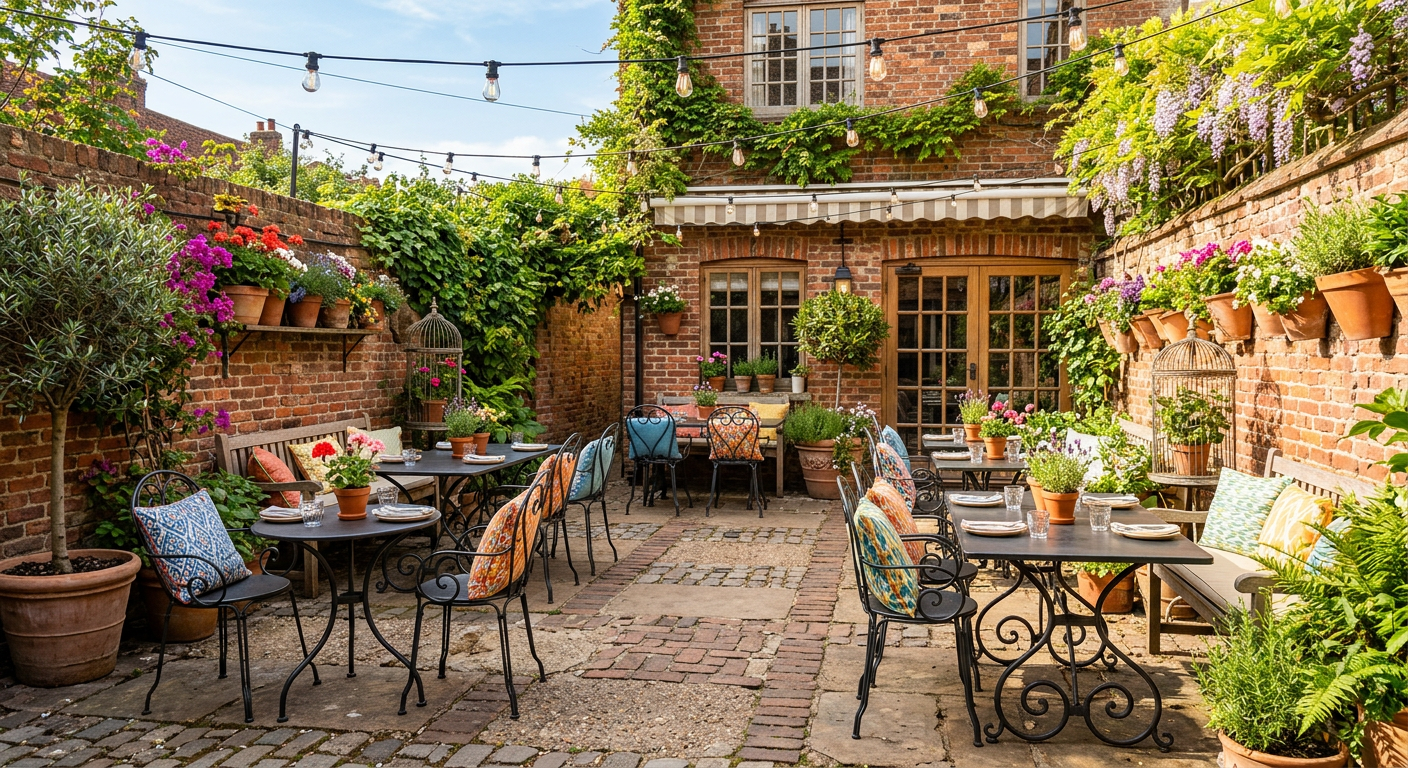Ruby's outdoor patio seating